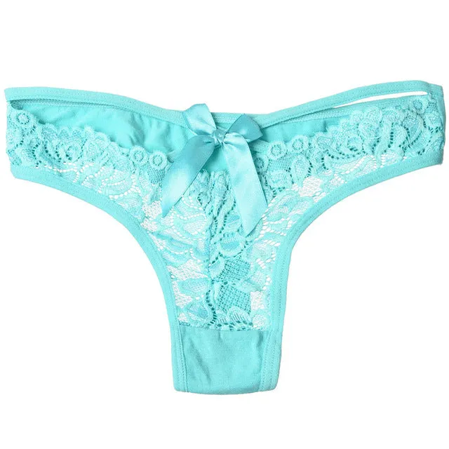 2017 New Arrival Women's Thong Panties Sexy Lace Shorts Hot Sale Lace G-Strings for Women Underwear Panty