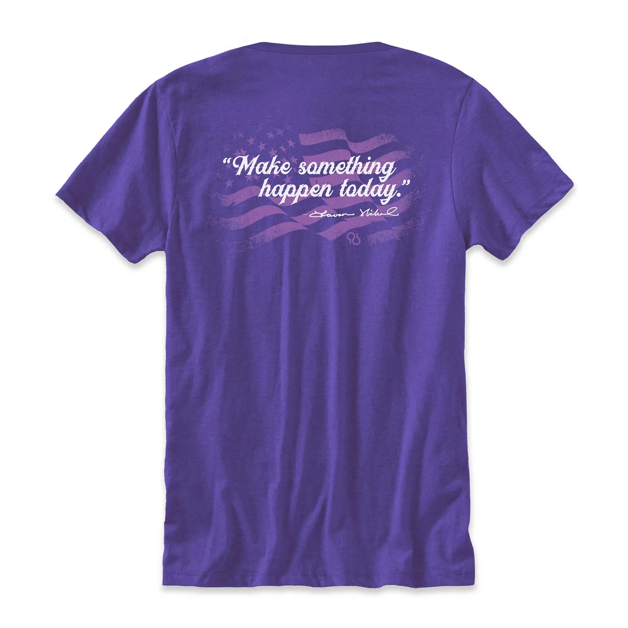 All American Clothing Co. - Make Something Happen Today T-Shirt - Purple