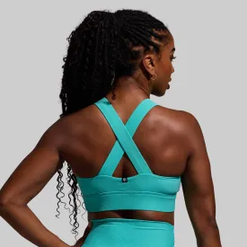 All or Nothing Sports Bra (Turquoise)