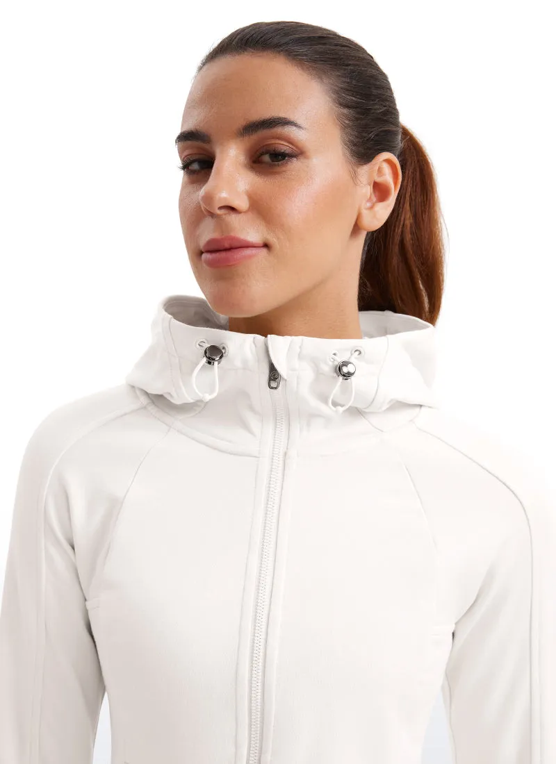 Amenity Full Zip Hoodies Thumb Holes