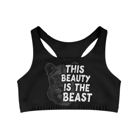 Beauty is the Beast Seamless Sports Bra (AOP)