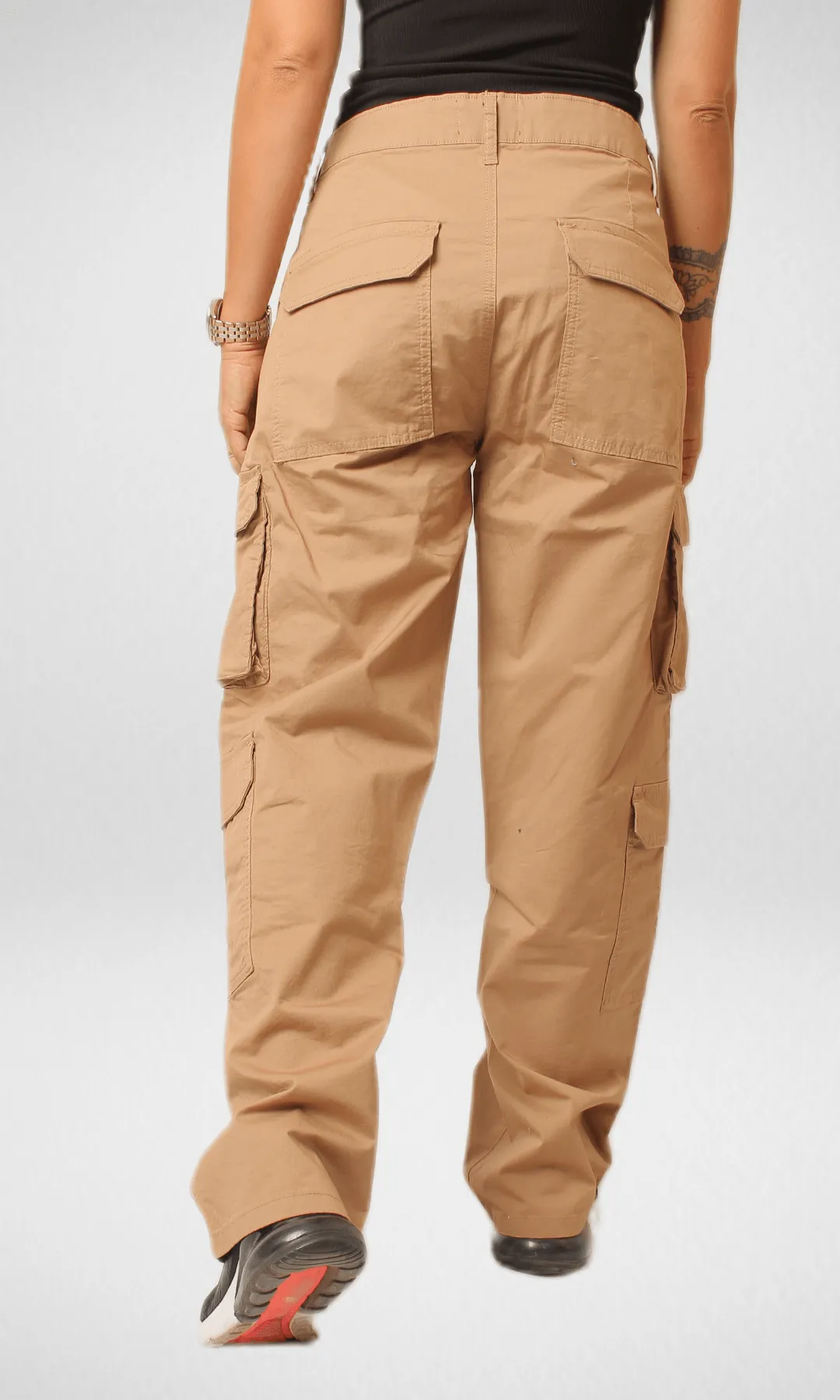 Bershka Cargo Pants 2023 - Cafe