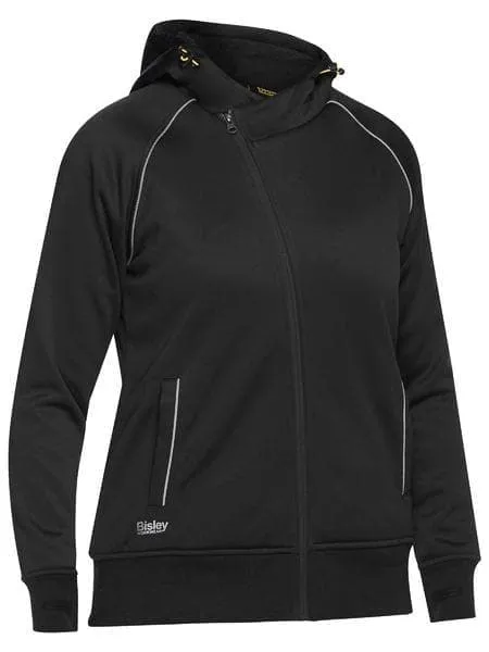 Bisley Women's Fleece Zip Front Hoodie Sherpa Lined BKL6925