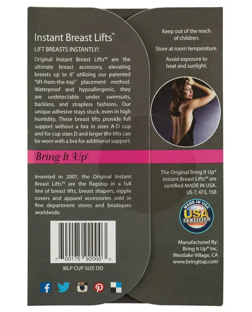 Bring it Up Plus Size Breast Lifts - D Cup & Larger - Pack of 3