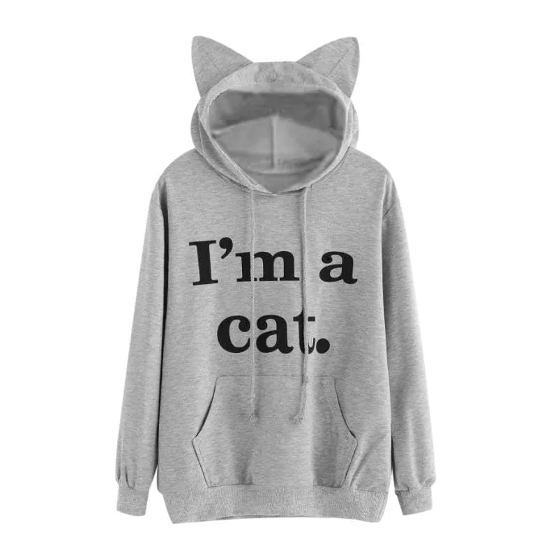 Cat Hoodies with Ear Cap