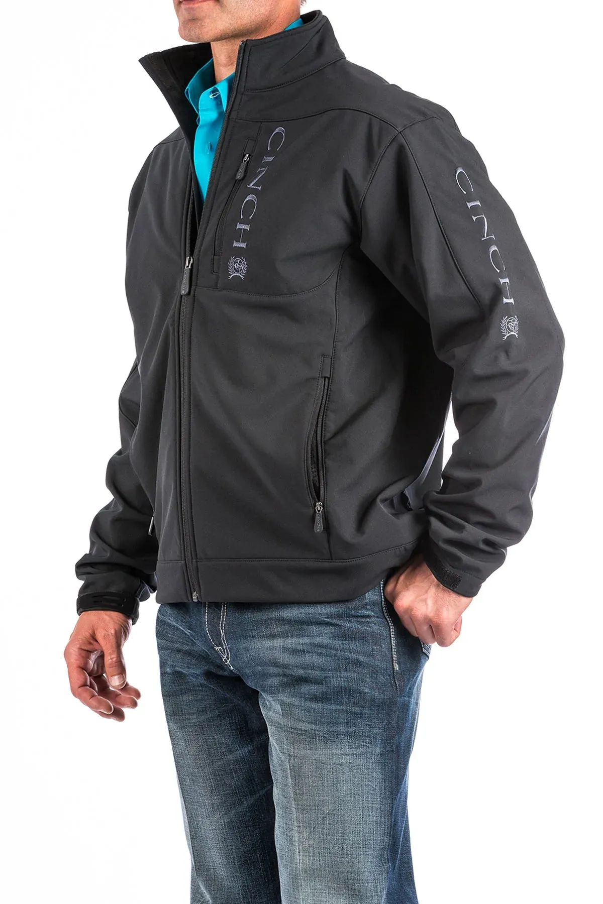 Cinch Mens Bena Bonded Jacket - Black - MWJ1009000