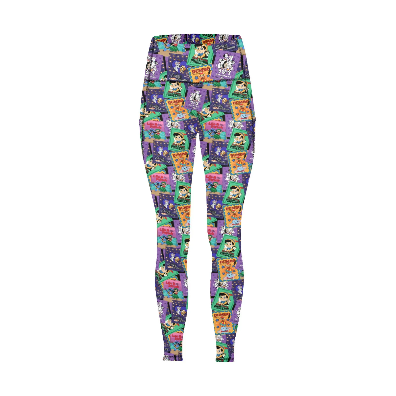 Classic Posters Women's Athletic Leggings Wth Pockets