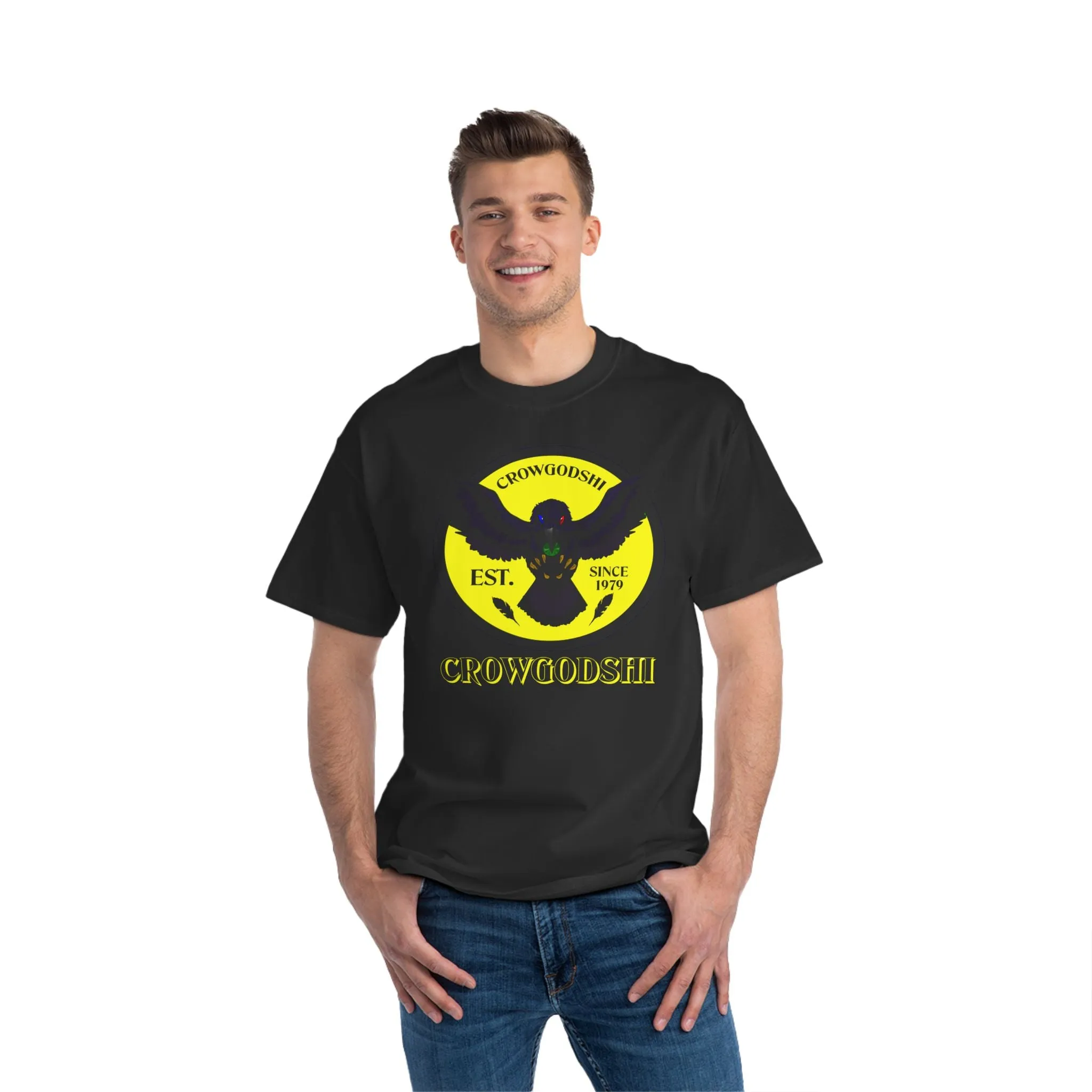 Crowgodshi First Generation Limited Edition Beefy-T®, YELLOW LOGO