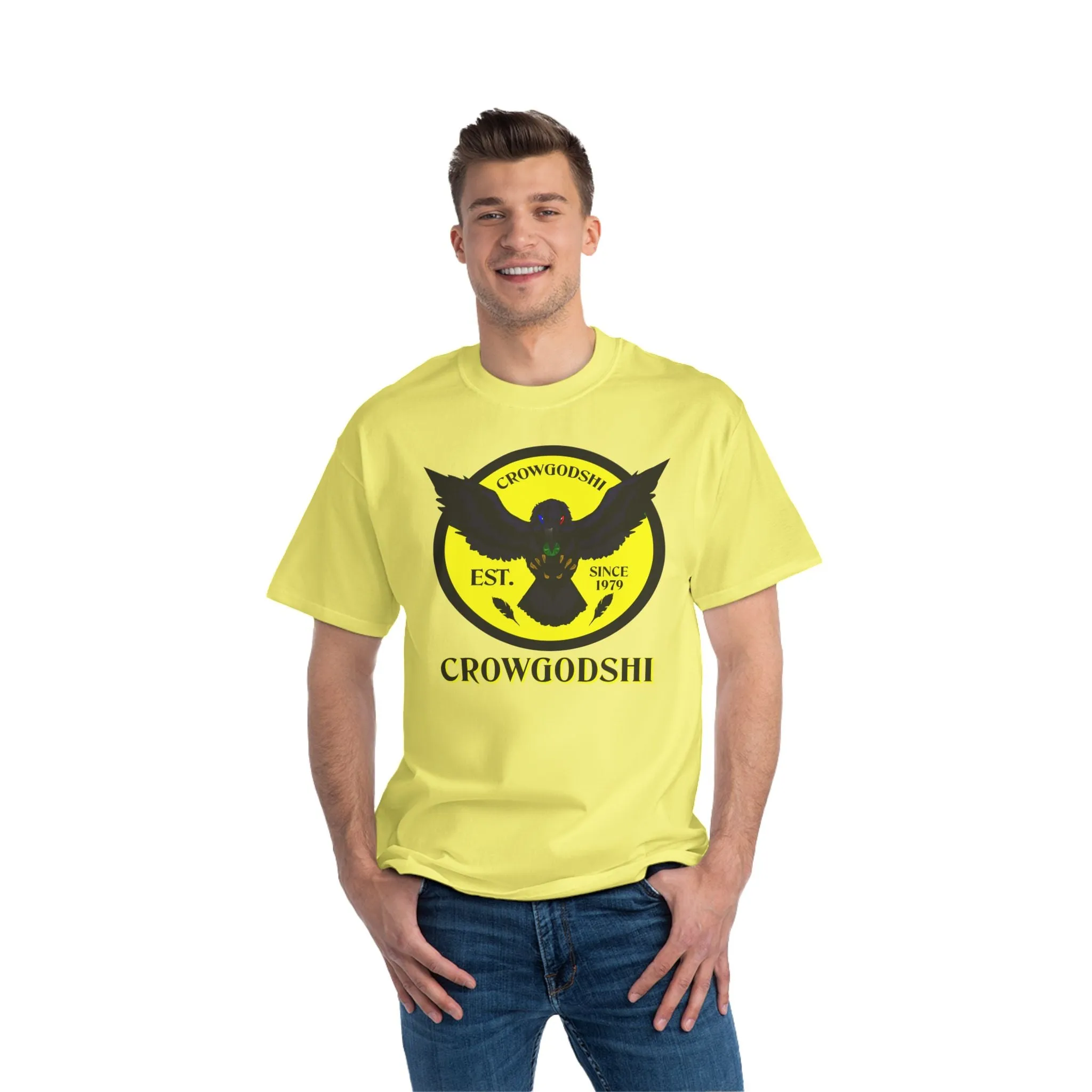 Crowgodshi First Generation Limited Edition Beefy-T®, YELLOW LOGO