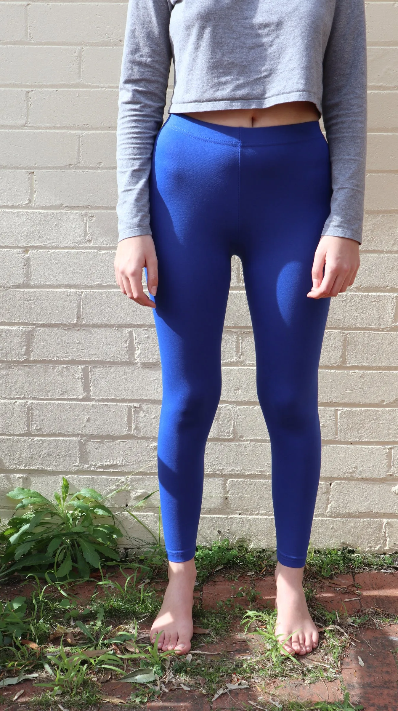 Fair Trade Organic Cotton Leggings Blue