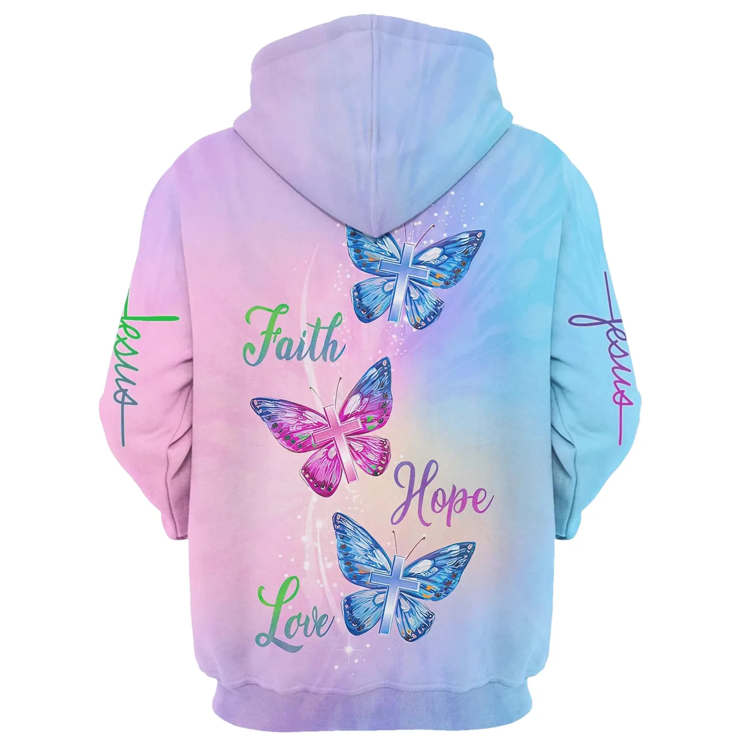 Faith Hope Love 3d Hoodie - Men & Women Christian Hoodie - 3D Printed Hoodie