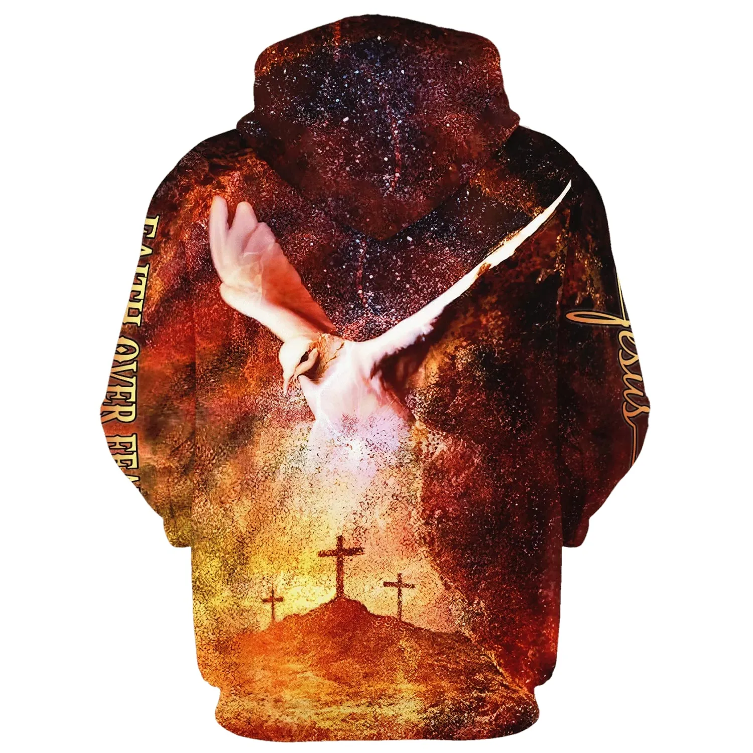 Faith Over Fear Jesus Hoodies Jesus Hoodie Men & Women Christian Hoodie 3D Printed Hoodie