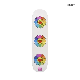 Flower 8.0 White Skateboard Art Deck by Takashi Murakami TM/KK