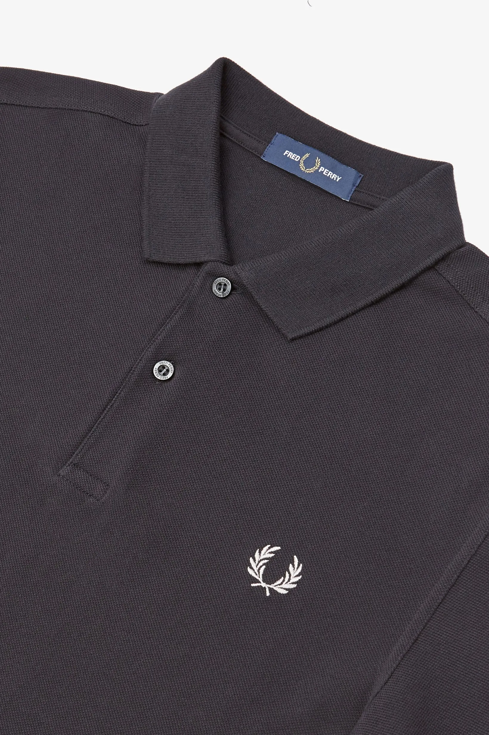 Fred Perry Plain Black Polo M6000