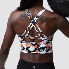 Halloween Crossfire Sports Bra (Frightened Fatigue)