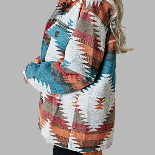 Heartland Amy Fleming Aztec Shirt Jacket