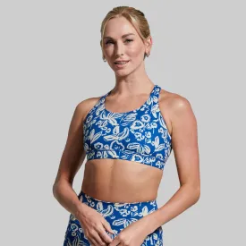 Helix Sports Bra (Wild Blue Flowers)