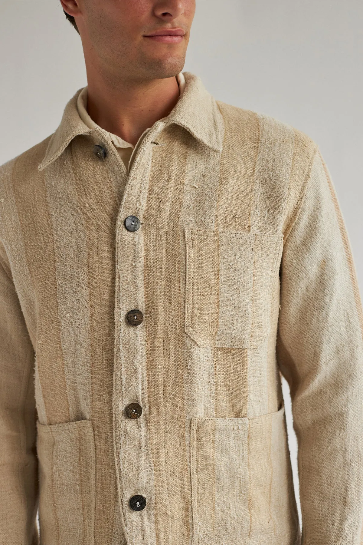 Heritage Striped Ecru Huber Shirt