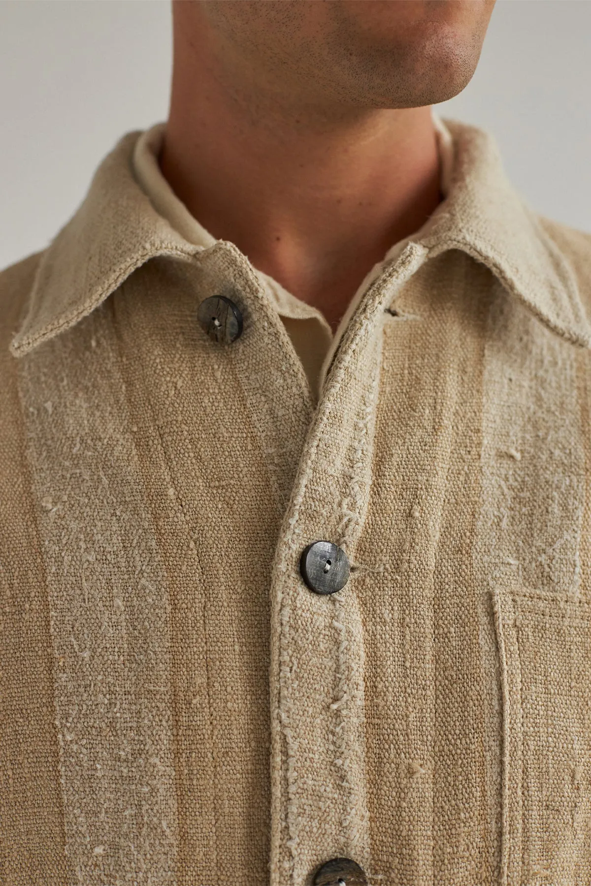 Heritage Striped Ecru Huber Shirt