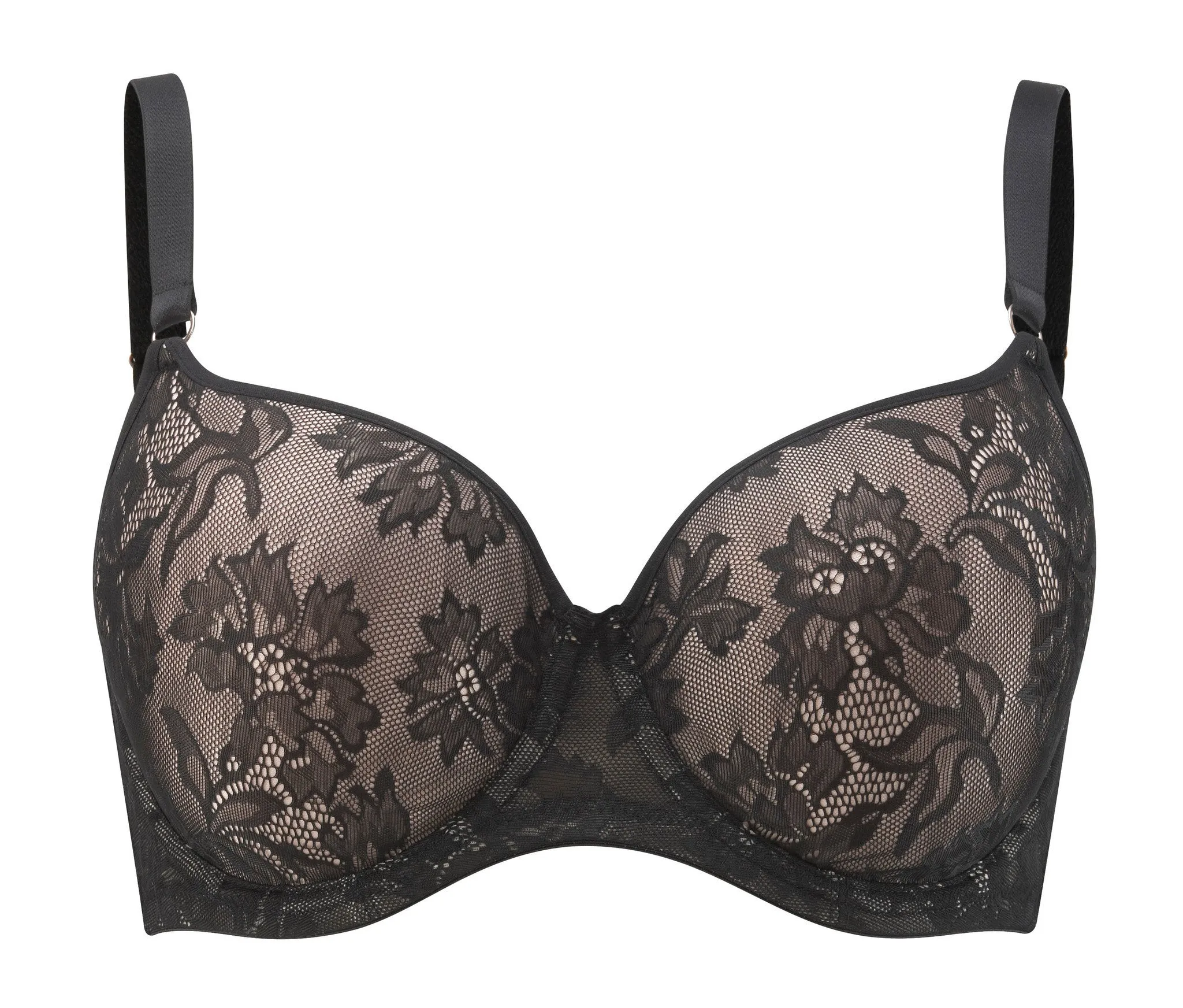 Idina Moulded T-Shirt Bra Black - Panache