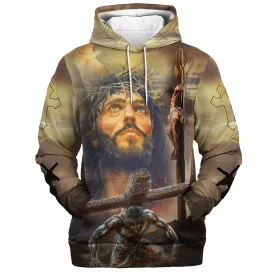 Jesus God Is My Savior Hoodie My Everything Life Of Jesus Hoodies Jesus Hoodie Men & Women Christian Hoodie 3D Printed Hoodie