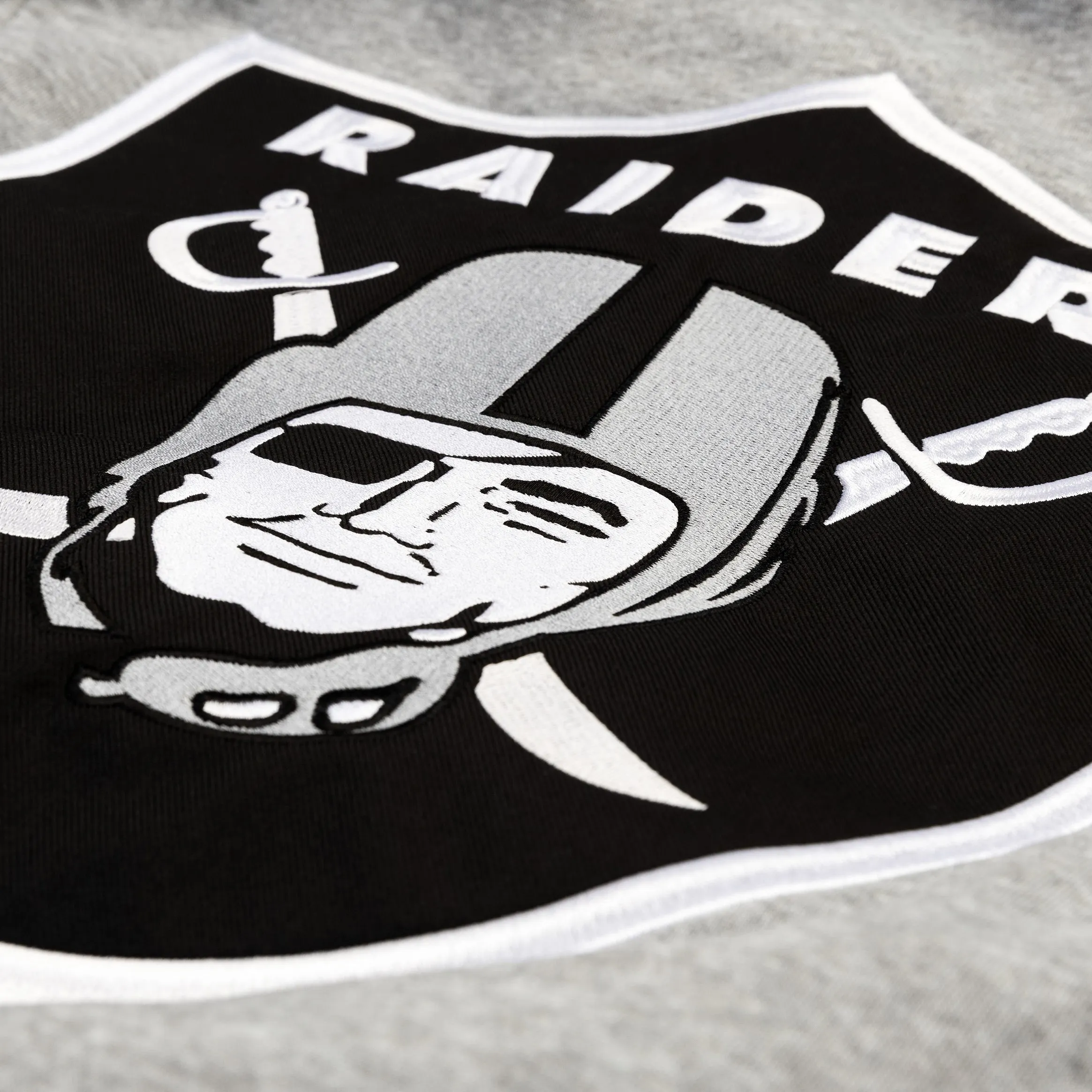 Las Vegas Raiders Reversible Letterman Mens Jacket (Black/Grey)