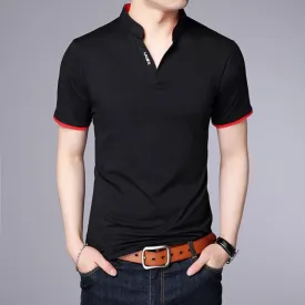 Mandarin Collar Summer Trending Cotton Tees