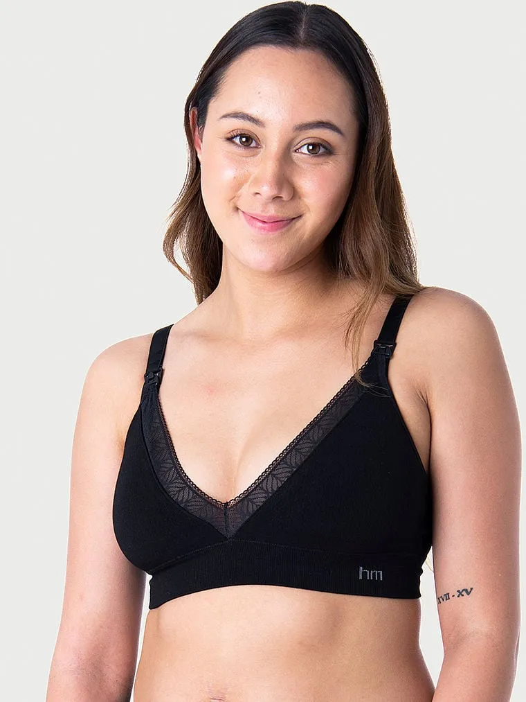 Maternity and nursing bra Hotmilk Caress Seamless Wireless, black