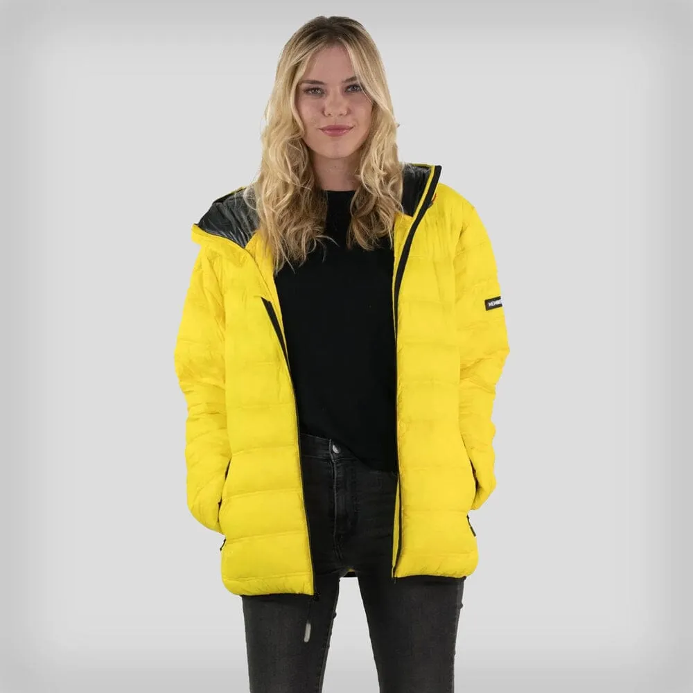 Members Only Women's Zip Front Puffer Oversized Jacket