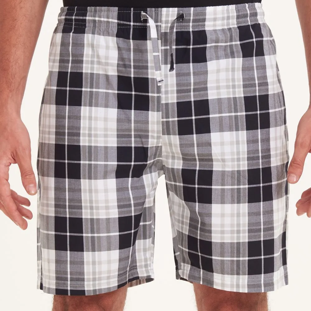 Men summer short Black x grey checkered