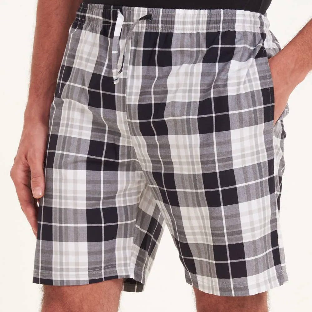 Men summer short Black x grey checkered