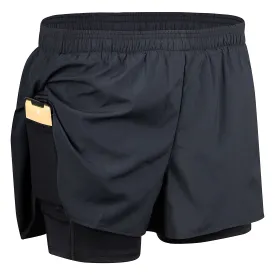 Men's 3" Stash N Dash Half Split Shorts - Black