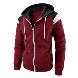 Men's Casual Pullover Loose Fit Long Sleeve Drawstring Hoodie Sweatshirt