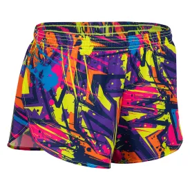 Men's Printed 1" Elite Split Shorts - 90'S