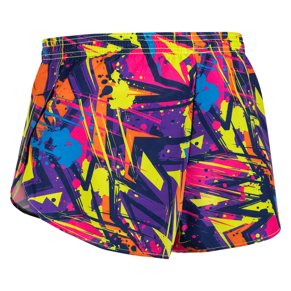 Men's Printed 1" Elite Split Shorts - 90'S