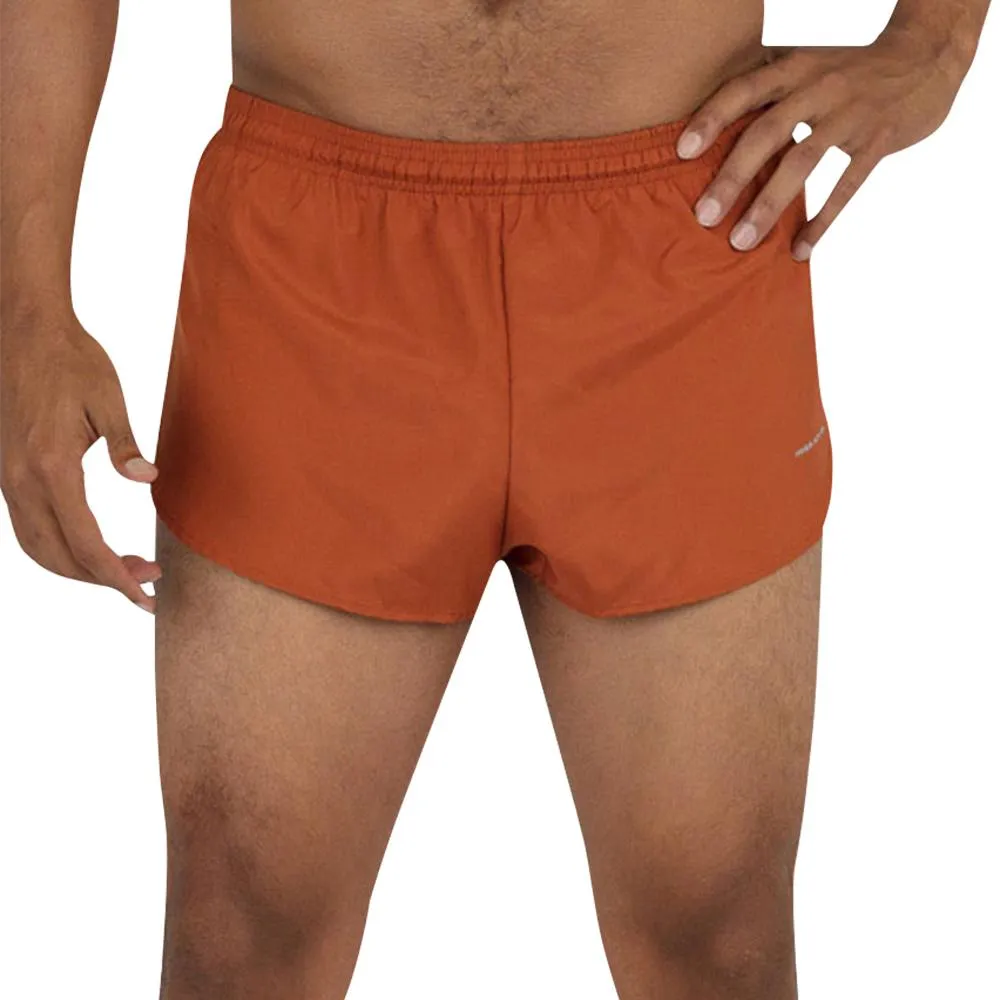 Men's Solid 1" Elite Split Shorts - Burnt Orange