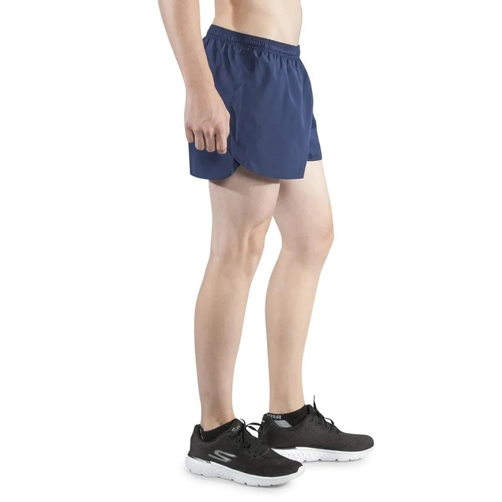 Men's Solid 3" Half Split Trainer Shorts - Navy