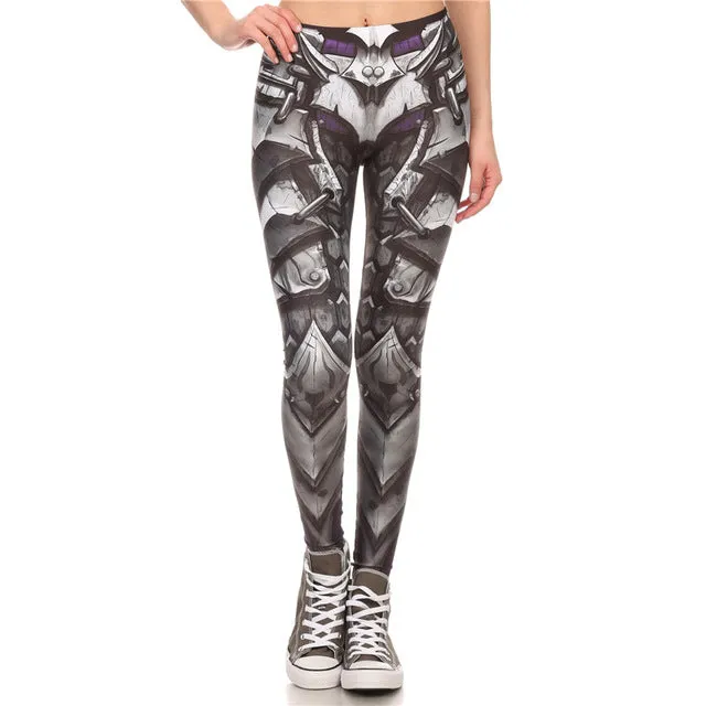 NADANBAO Brand New BARBARIAN Skull Women Leggings Printed Leggins  Woman Pants