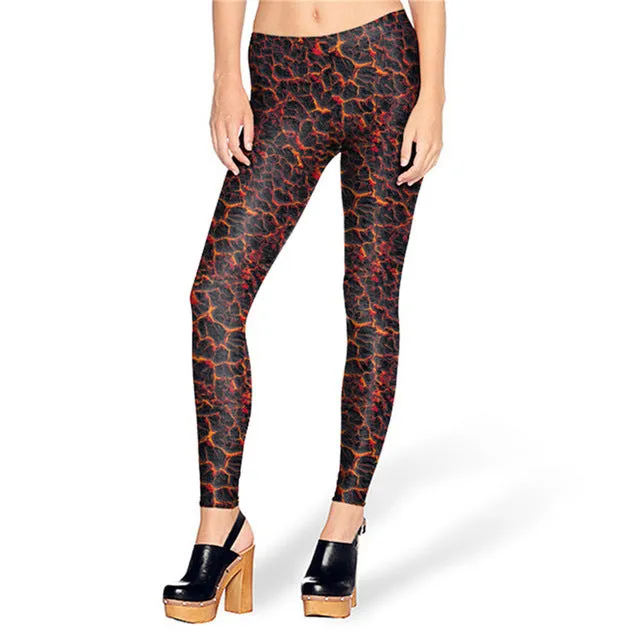 NADANBAO New Black Splatter  Print Women Legging Skinny Long Woman leggins women pant