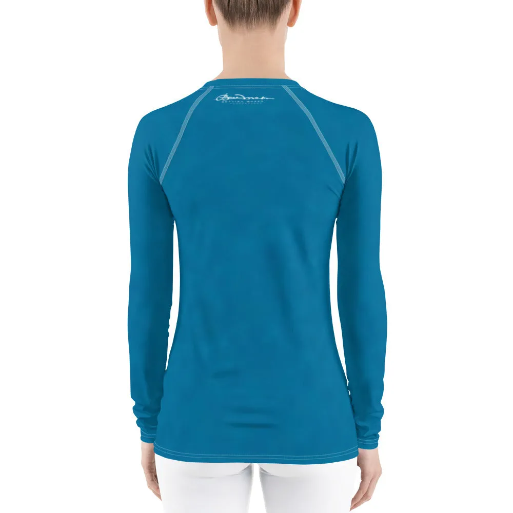 Ocean Blue Long Sleeve Tops