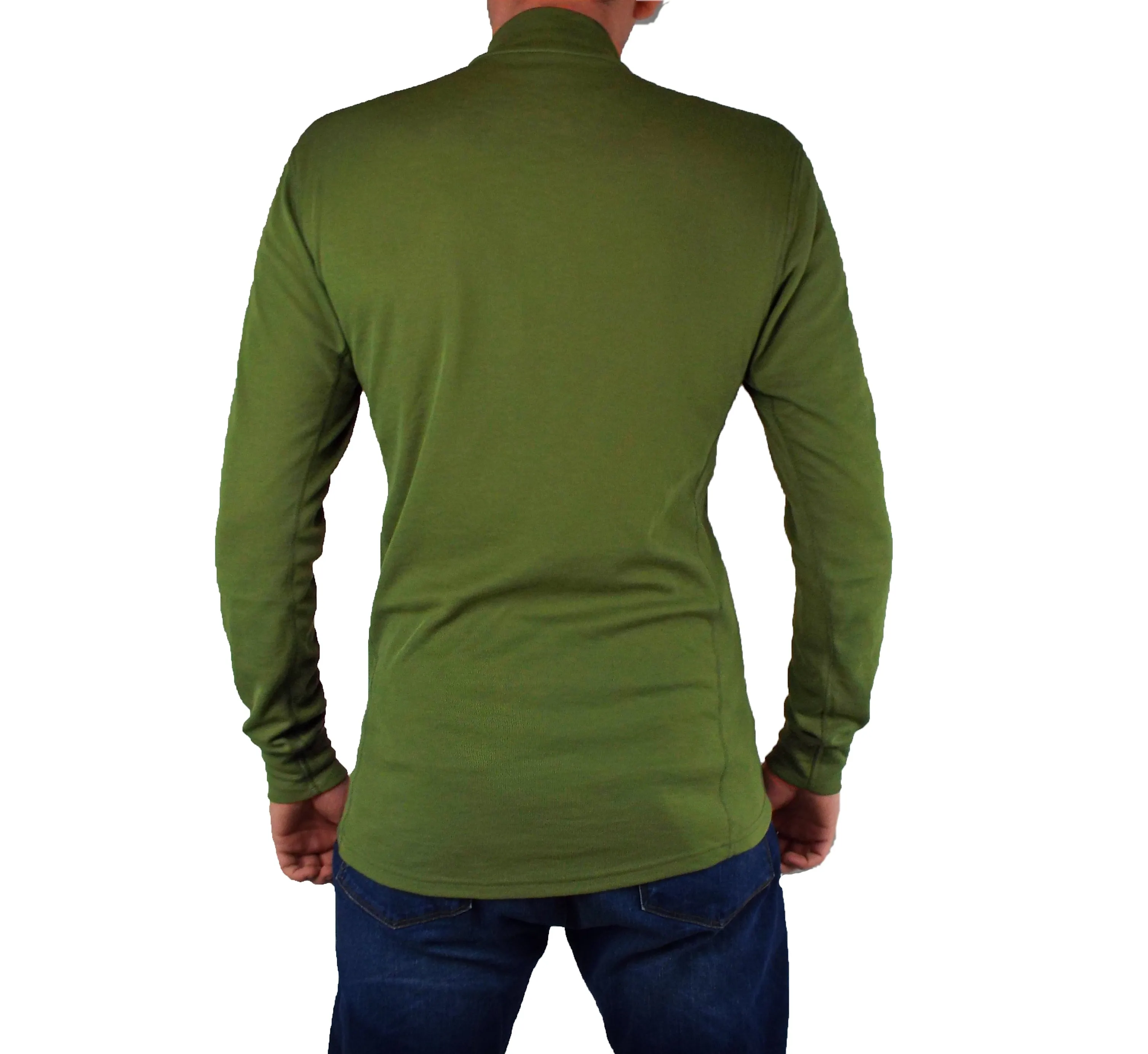 ODLO Dutch Army - Long Sleeve Thermal Turtle Zipped Neck - Base Layer - Olive Green - Grade 1