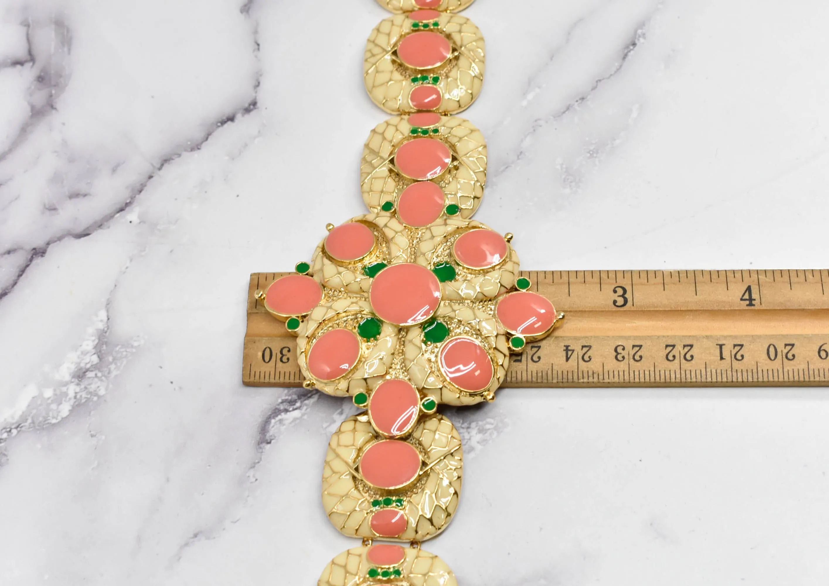 Pink Extravagant Buckle 10.5" x 2.5" - 1 Piece