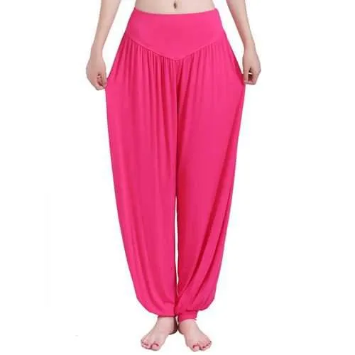 Plus Size Women Multicolor Loose Workout Pants