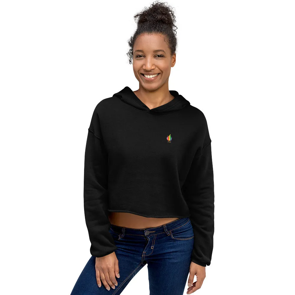 Pride Flame Crop Hoodie