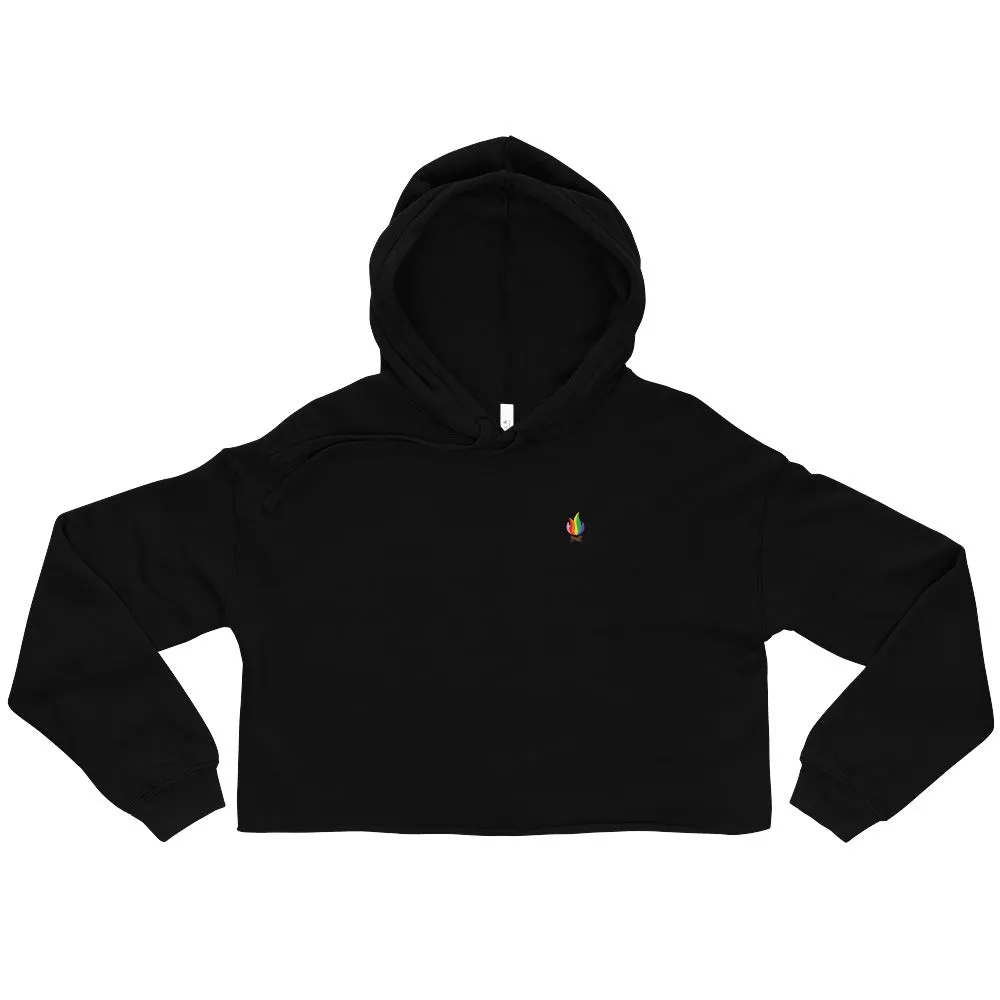 Pride Flame Crop Hoodie