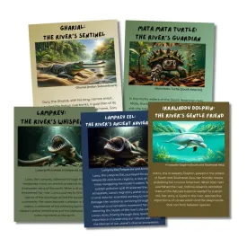 "Strange Animals in the River" Kid's Activities- PLR Rights