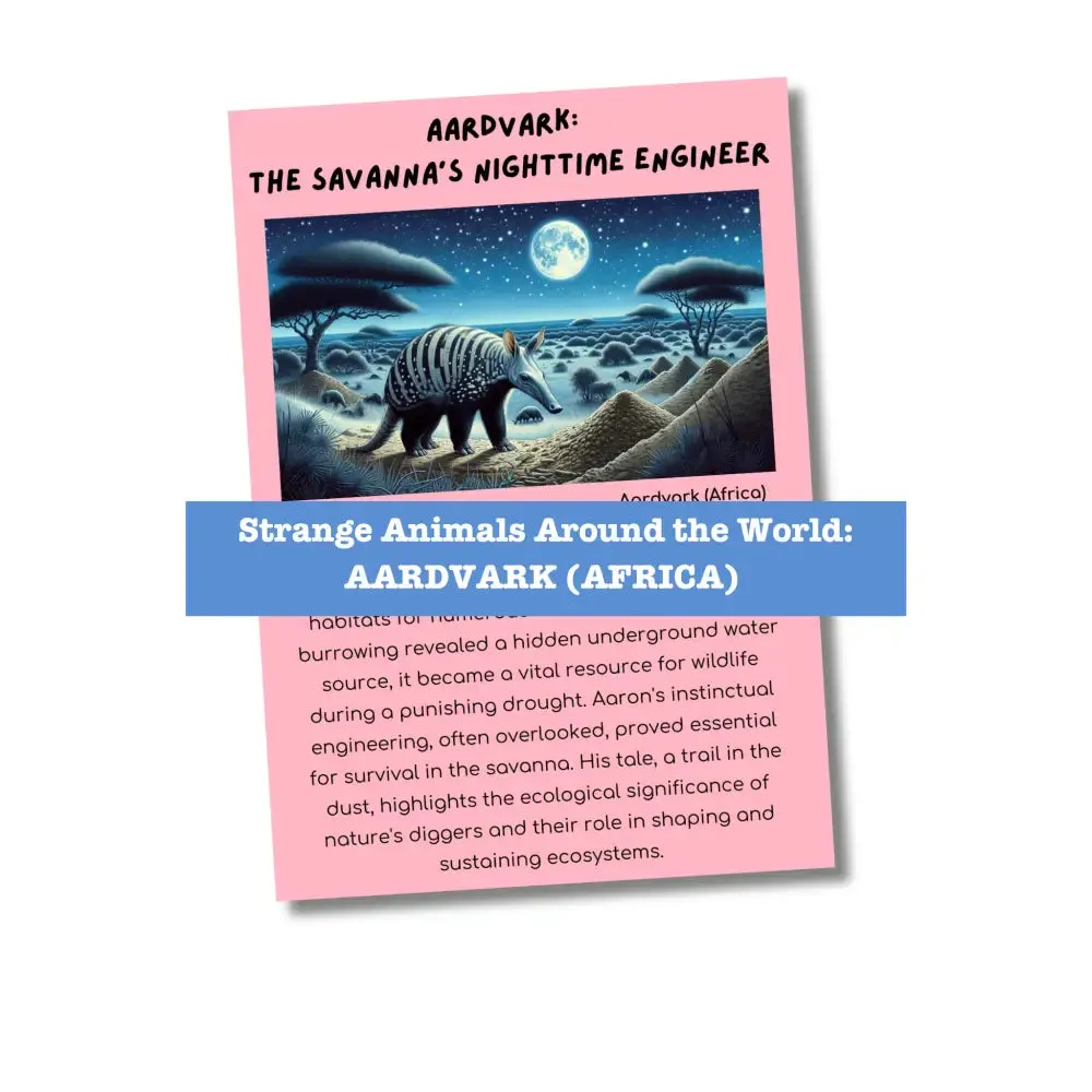 "Strange Animals of Africa" Kid's Activities- PLR Rights