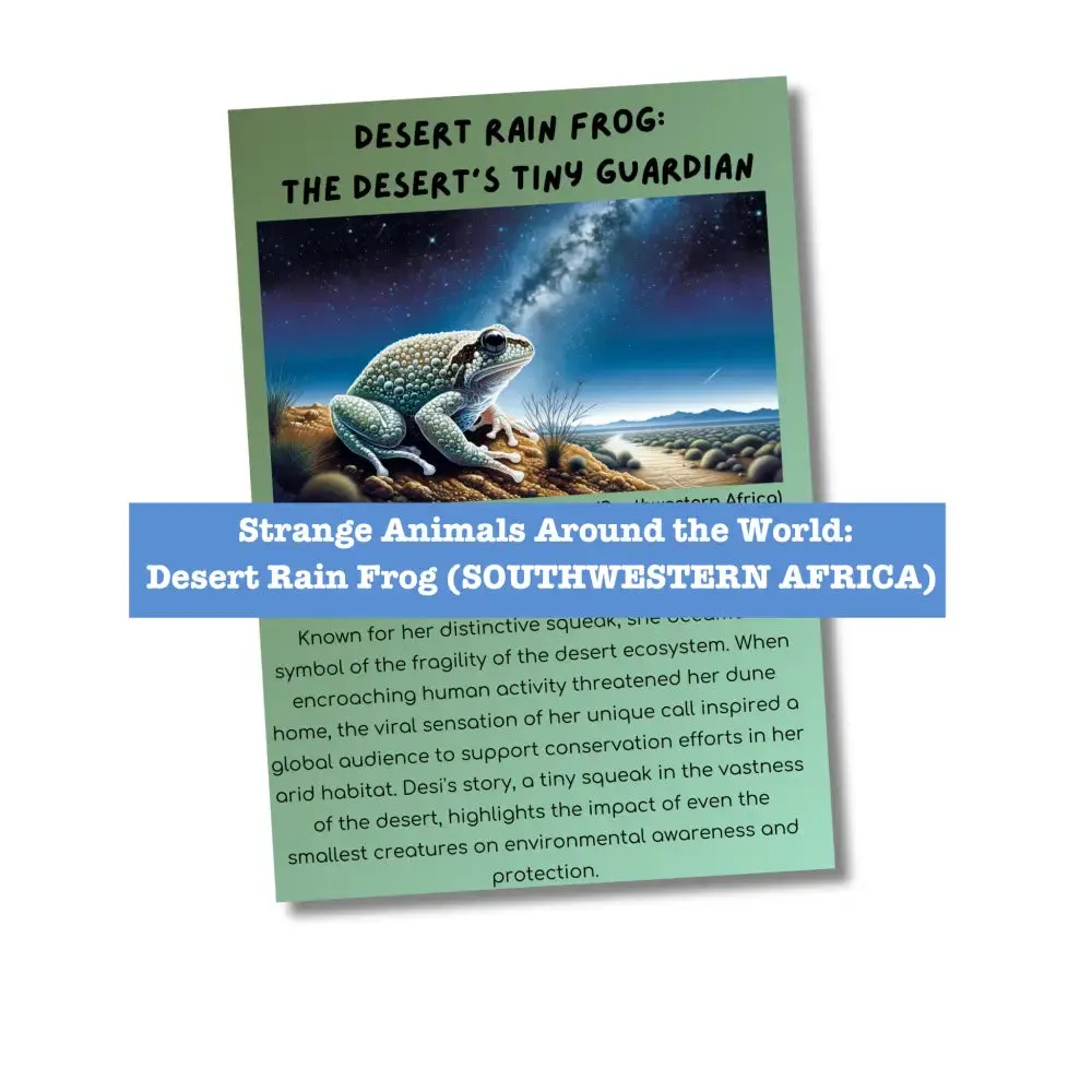 "Strange Animals of Africa" Kid's Activities- PLR Rights