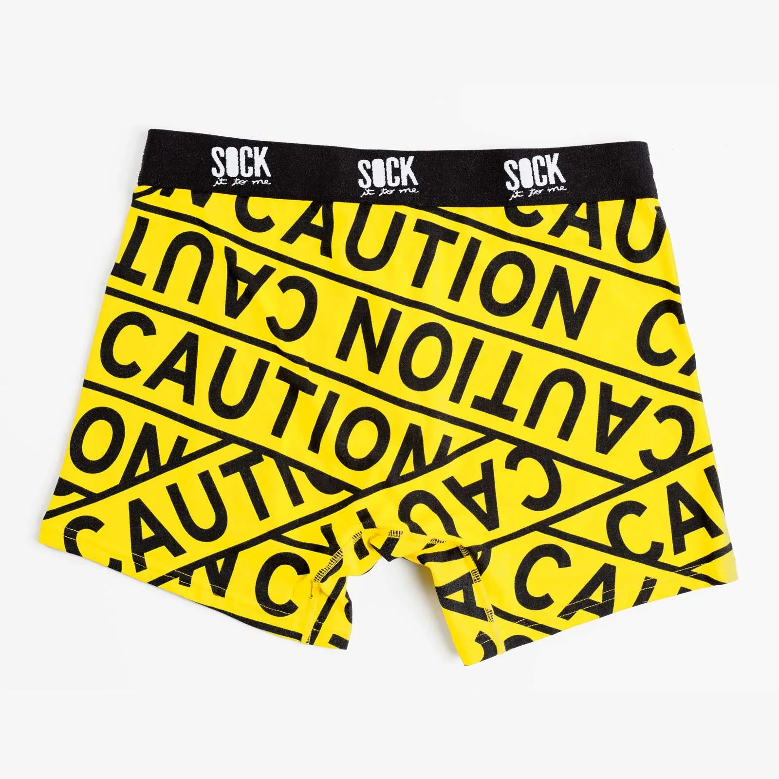 Sock It To Me Men's Underwear - Caution Tape - Large