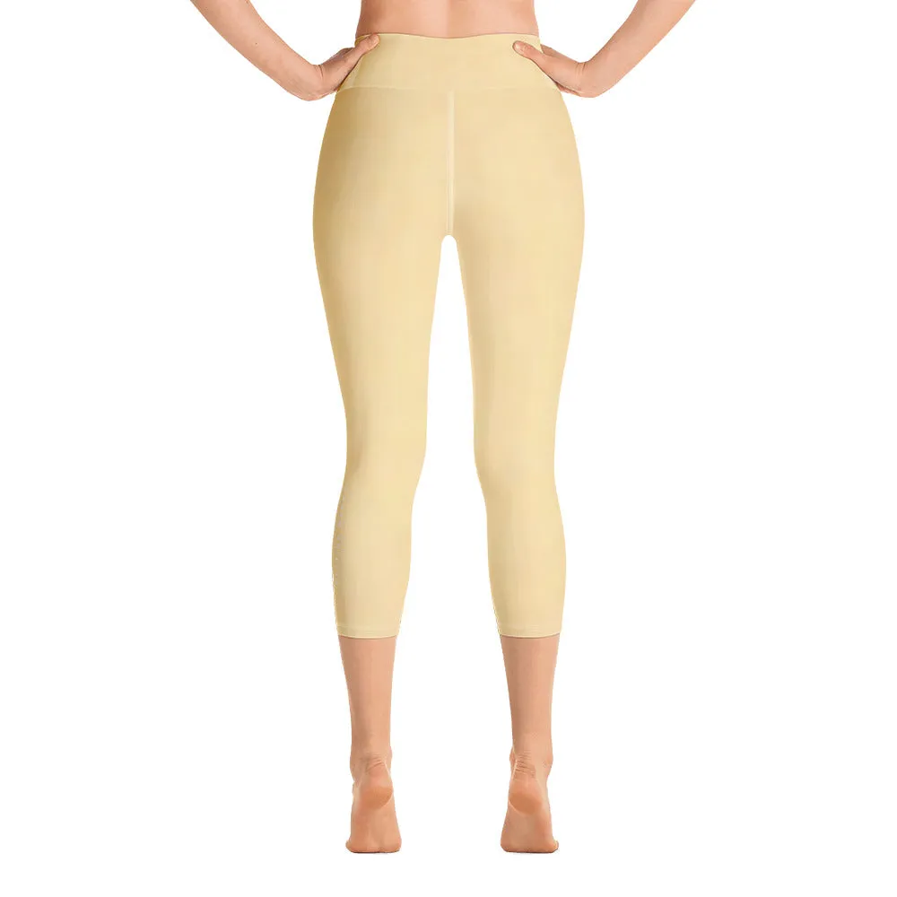 Solar Plexus Yellow Yoga Capri Leggings